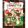 Cahier Les singes ""500 gommettes"" - Piccolia