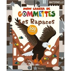 Les rapaces - Mon cahier de gommettes - PICCOLIA