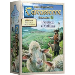 Asmodee - Jeu de société - Carcassonne - Extension Moutons et collines