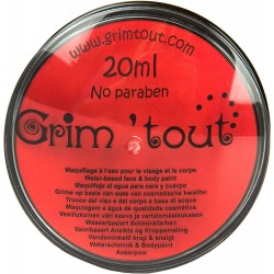OZ - Déguisement - Maquillage Grim Tout - Galet 20 ml - Rouge foncé