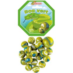 Kim Play - Filet de 20 billes et 1 calot - Boa vert