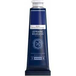 Lefranc Bourgeois - Huile Fine - 40ml - Bleu phtalocyanine