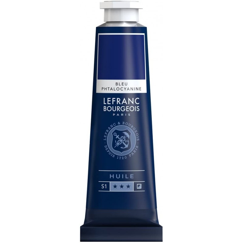 Lefranc Bourgeois - Huile Fine - 40ml - Bleu phtalocyanine