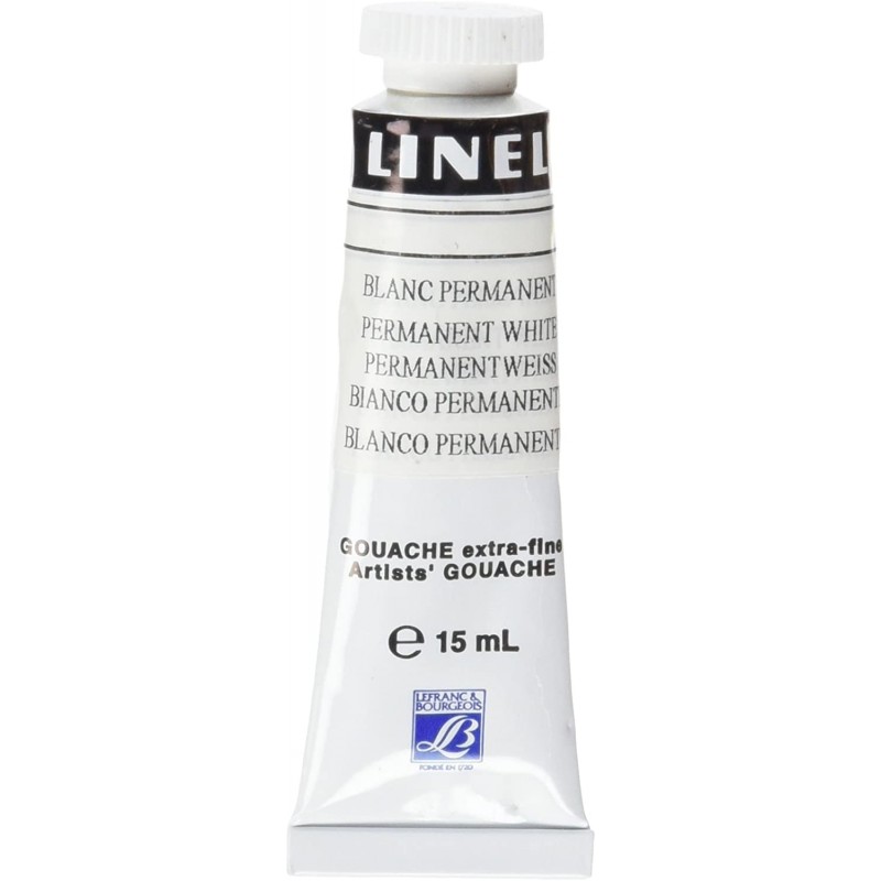 Lefranc Bourgeois - Peinture gouache - 15ml - Blanc permanent