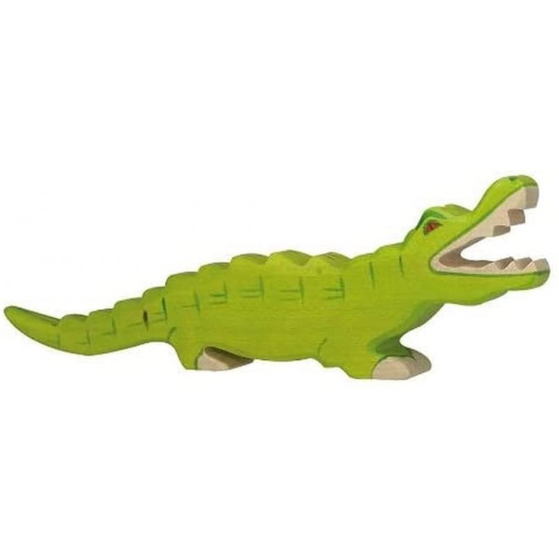 Holztiger - Figurine animal en bois - Corcodile