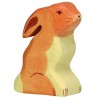 Holztiger - Figurine animal en bois - Lapin assis