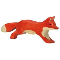 Holztiger - Figurine animal en bois - Renard marchant