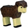 Holztiger - Figurine animal en bois - Agneau noir