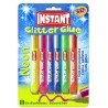 Graine Créative - Loisirs créatifs - Instant - Blister de 6 stylo colles liquide fluo pailletés