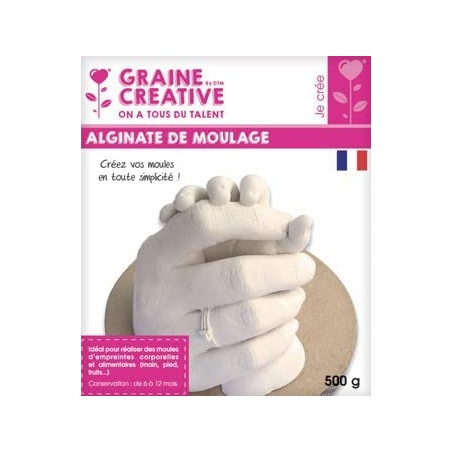 Graine Créative - Loisirs créatifs - Sachet d'alginate de moulage - 500 g