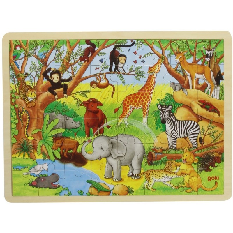 PUZZLES BOIS Animaux sauvages