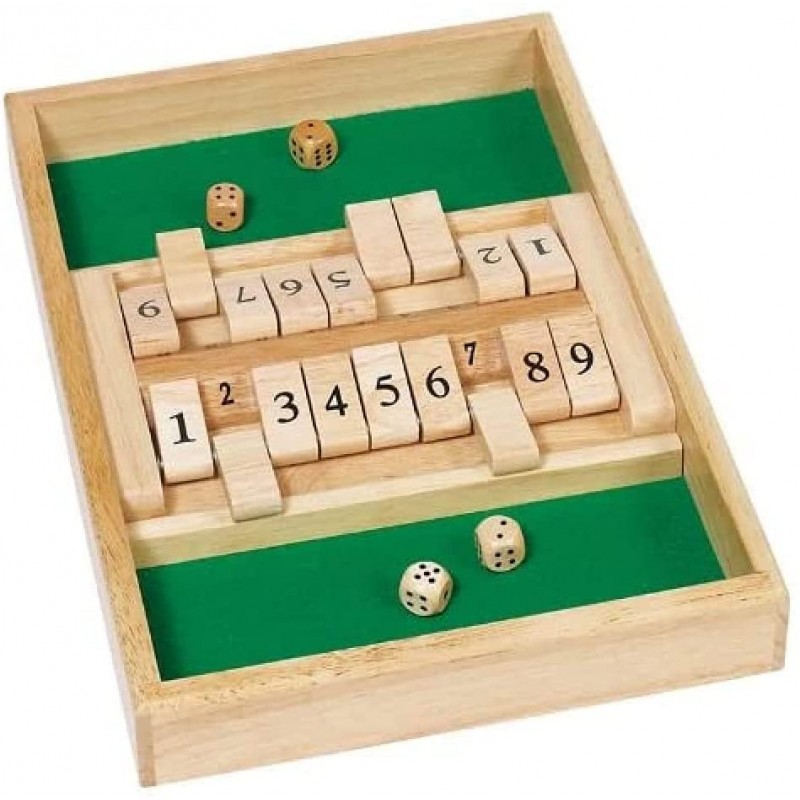 Goki - Jeu de société - Shut the box double - En bois