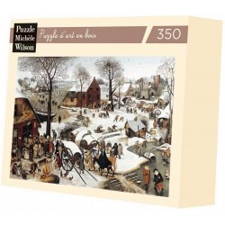 Michèle Wilson - Puzzle d'art en bois - 350 pièces - Le denombrement de Bethleem - Bruegel