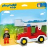 Playmobil - 6967 - 1.2.3 - Camion de pompier avec échelle pivotante