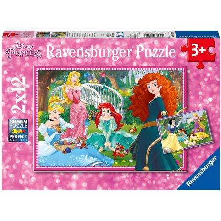 Ravensburger - Puzzles 2x12 pièces - Dans le monde des princesses Disney