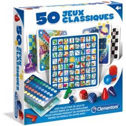 Clementoni - Jeu de société - Coffret de 50 jeux classiques