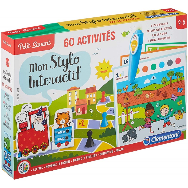 Clementoni - Jeu éducatif - Mon stylo parlant - 60 activités