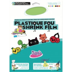 OZ - Loisirs créatifs - Plastique fou - DIAM'S 7 feuilles - Couleurs assorties