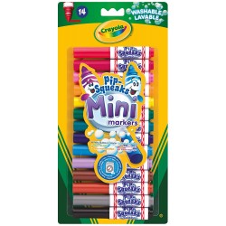 Crayola - Blister de 14 mini feutres à colorier