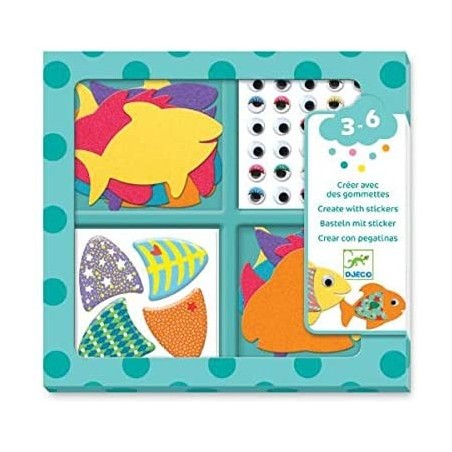 Djeco - DJ09052 - Stickers des petits - J'aime les poissons