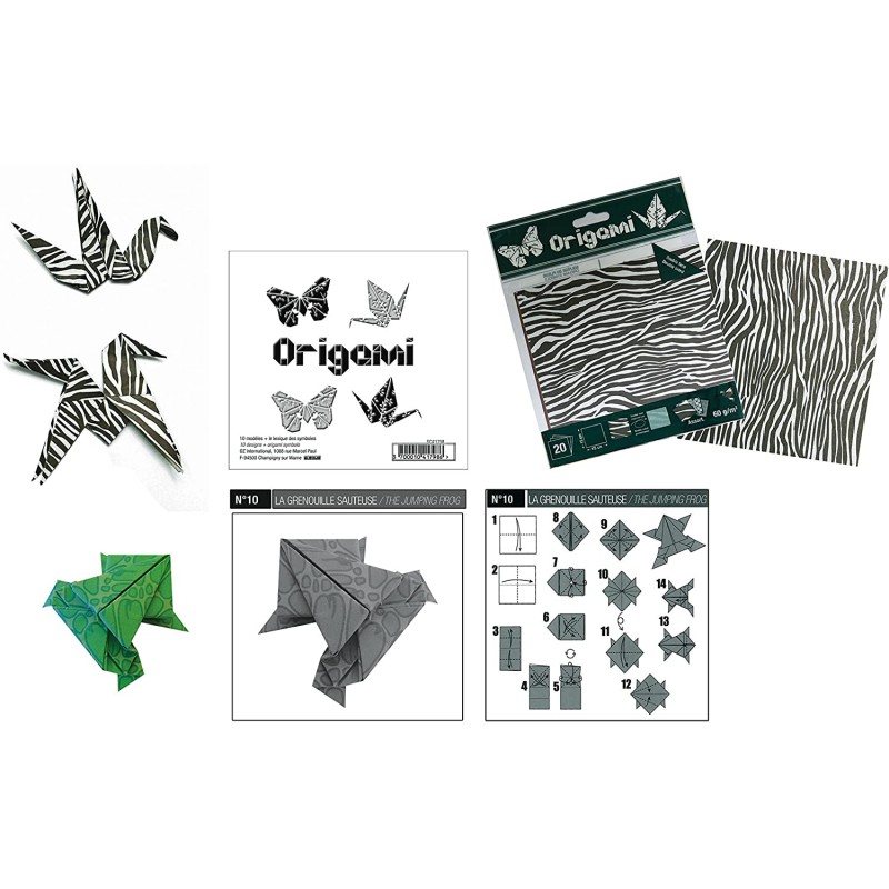 OZ - Loisirs créatifs - Origami - Lot de 10 fiches pédagogiques