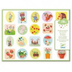 Djeco - DJ09087 - Stickers des petits - Le jardin