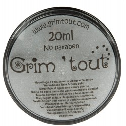 OZ - Déguisement - Maquillage Grim Tout - Galet 20 ml - Argent métallique