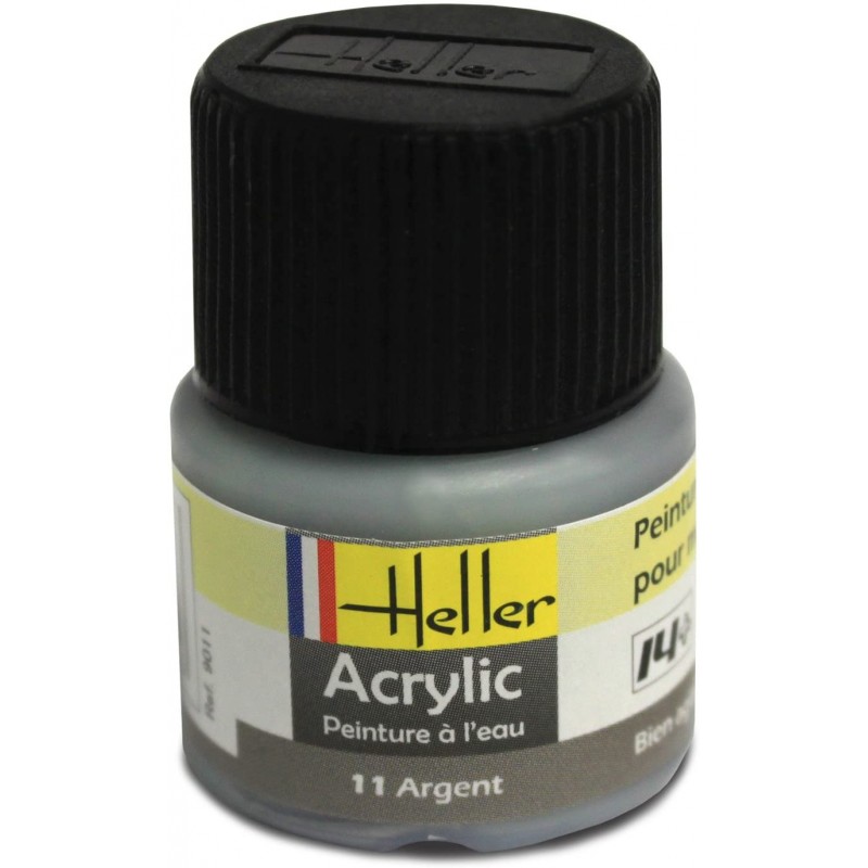 Heller - 9011 - Peinture - Argent
