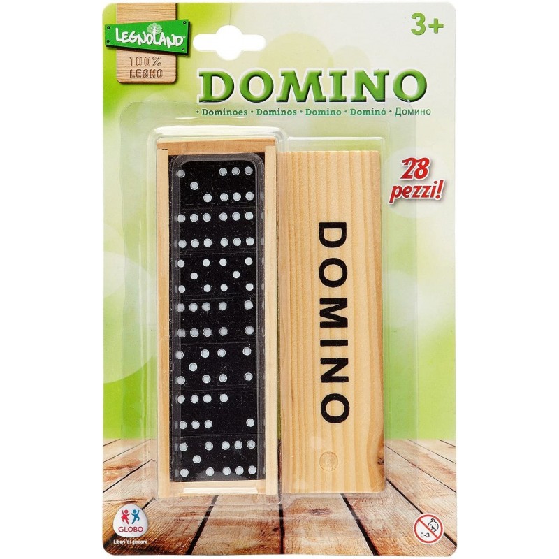 Globo Jouets Globo - 35531 legnoland Jeu Domino en Bois (28 pièces)