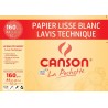 Canson - Beaux arts - Pochette de papier à dessin technique - 12 feuilles - A4 - 160 g/m2