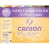 Canson - Beaux arts - Pochette de papier dessin mi-teintes coloris pastel - 12 feuilles - 24x32 cm -