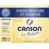 Canson - Beaux arts - Pochette de papier peinture et gouache - Blanc - 6 feuilles - 24x32 cm - 370 g