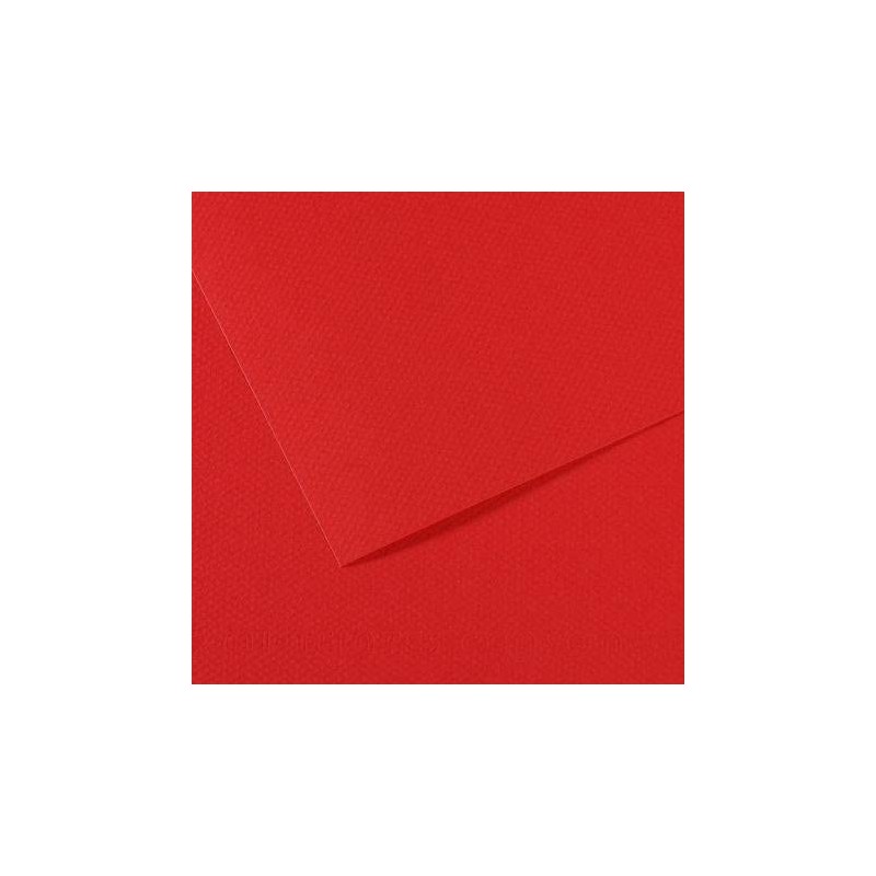 Feuille Mi-Teintes A4 160g/m², coloris rouge vif 505