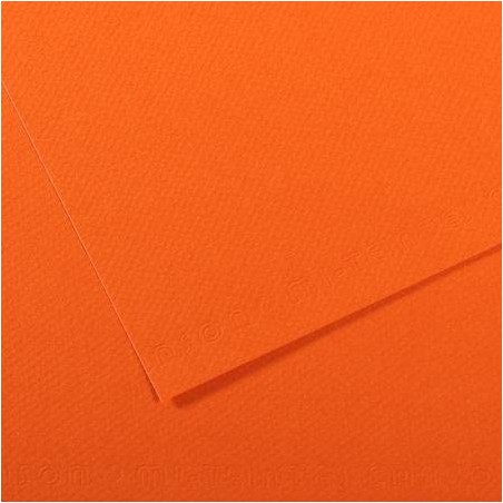 Feuille Mi-Teintes A4 160g/m², coloris orange 453