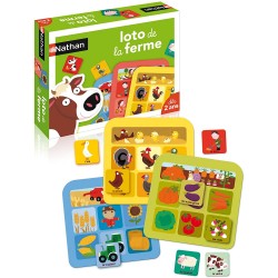 Nathan - Jeu de société - Loto de la ferme