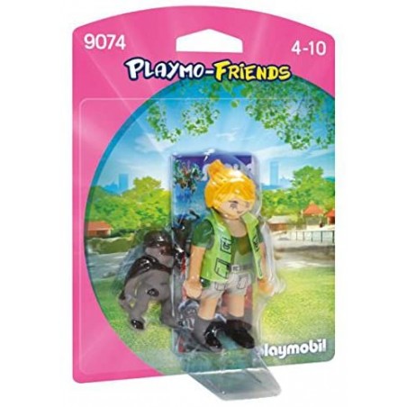 Playmobil - 9074 - Playmo Friends - Soigneuse avec bébé gorille