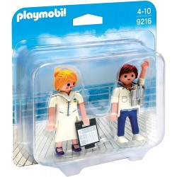 Playmobil - 9216 - Duo figurines - Hôte et hôtesse de croisière