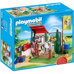 Playmobil - 6929 - Le club d'équitation - Box de lavage pour chevaux