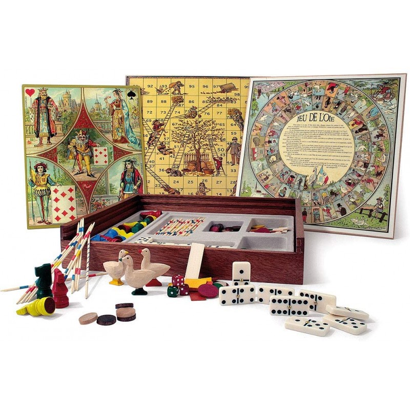 Jeujura - 21319- Jeux de Société-Mon Coffret de Jeux Tradition