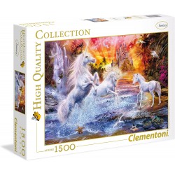 Clementoni - Puzzle 1500 pièces - Licornes sauvages