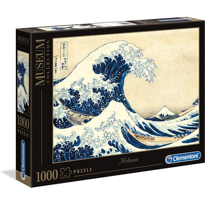 Clementoni - Puzzle 1000 pièces - La Grande Vague de Hokusai
