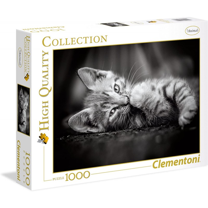 Clementoni - Puzzle 1000 pièces - Chaton