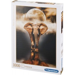 Clementoni - Puzzle 1000 pièces - L'éléphant