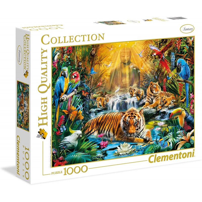 Clementoni - Puzzle 1000 pièces - Tigre mystique