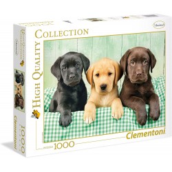 Clementoni - Puzzle 1000 pièces - Trois labrador