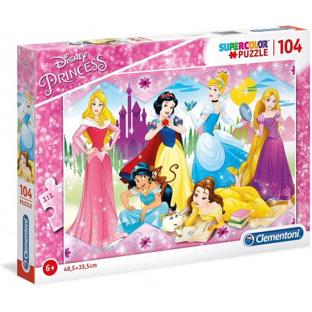 Clementoni - Puzzle 104 pièces - Disney Princesses