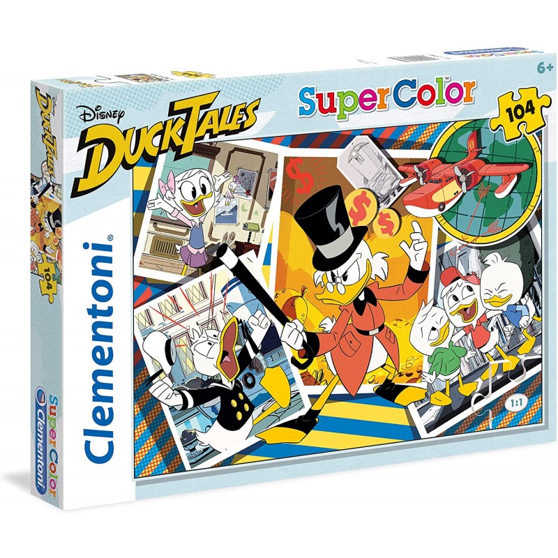 Clementoni - Puzzle 104 pièces - Disney Duck Tales