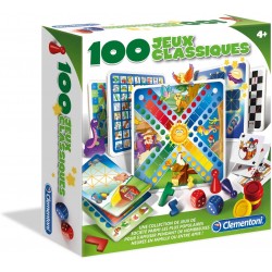 Clementoni - Jeu de société - Coffret de 100 jeux classiques