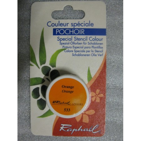 Raphael - couleur spéciale pochoir - Orange à l'huile solide - 10 ml