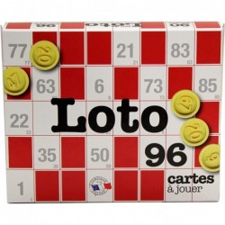 Ferriot Cric - Jeu de société - Coffret de loto - 90 pions et 96 cartes